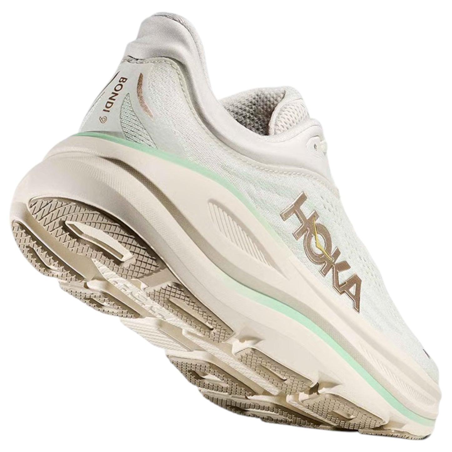 Womens Hoka Bondi 9 Shoes Truffle Salt
