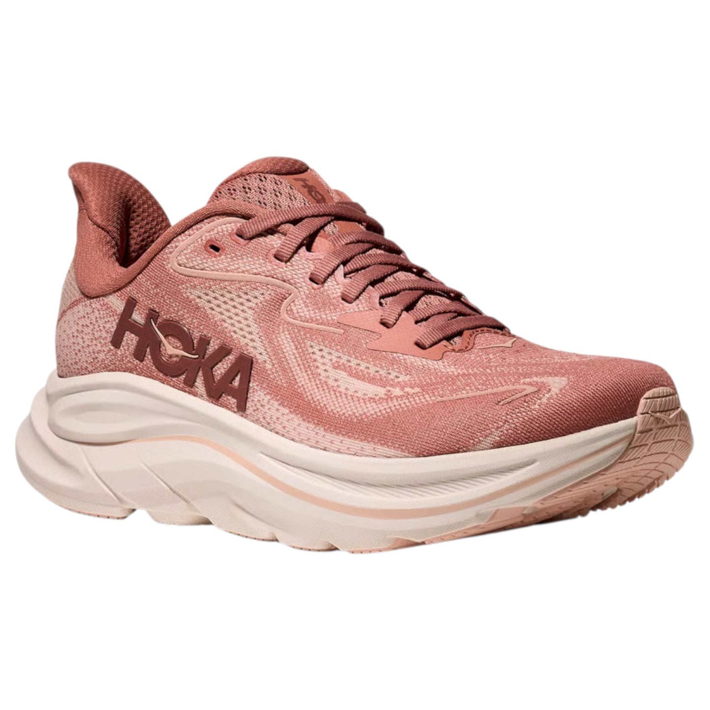 Womens Hoka Clifton 10 Shoes Blush Rose