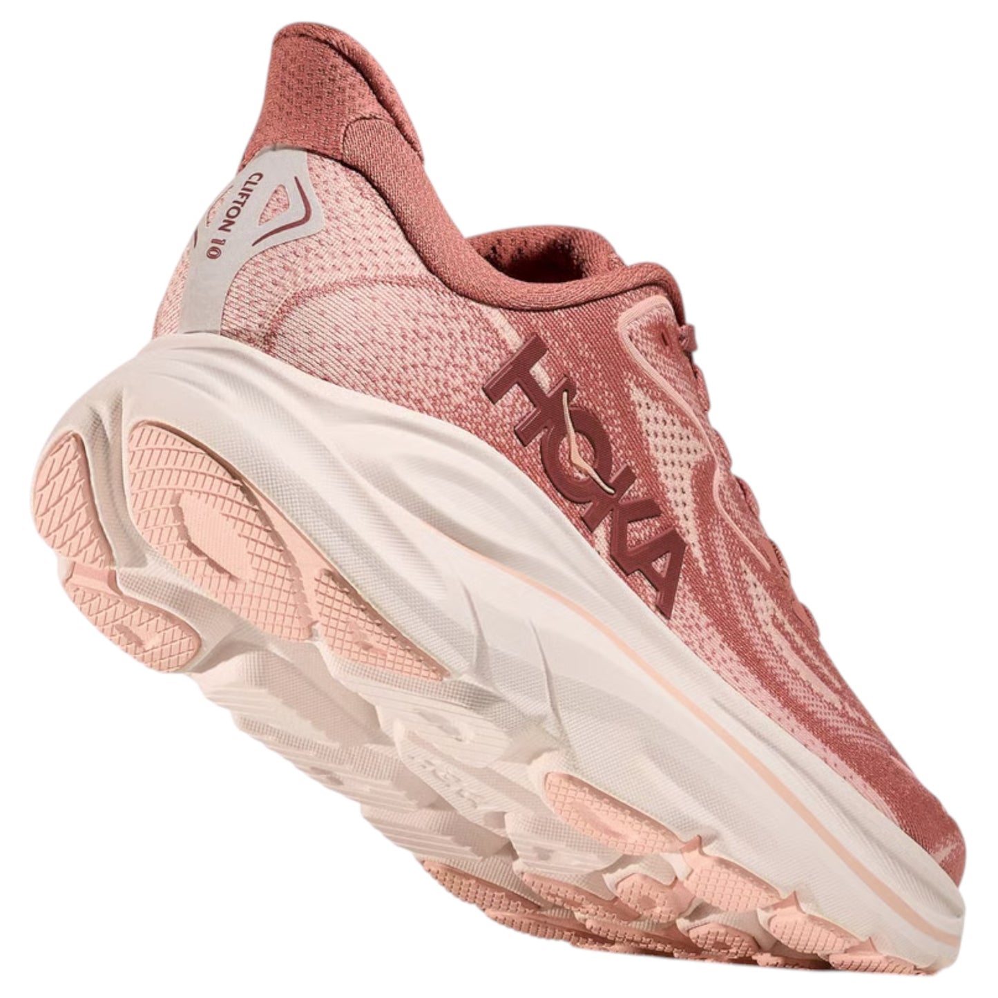 Womens Hoka Clifton 10 Shoes Blush Rose