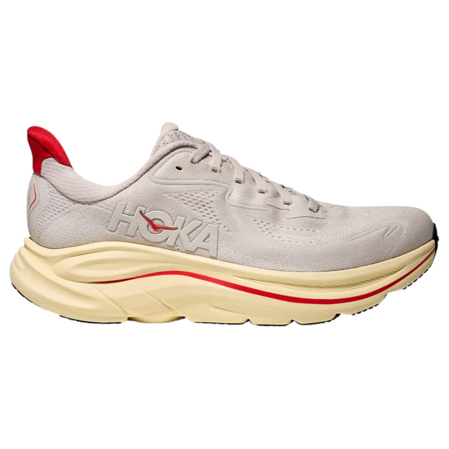 Womens Hoka Clifton 10 Shoes Stucco/Cerise