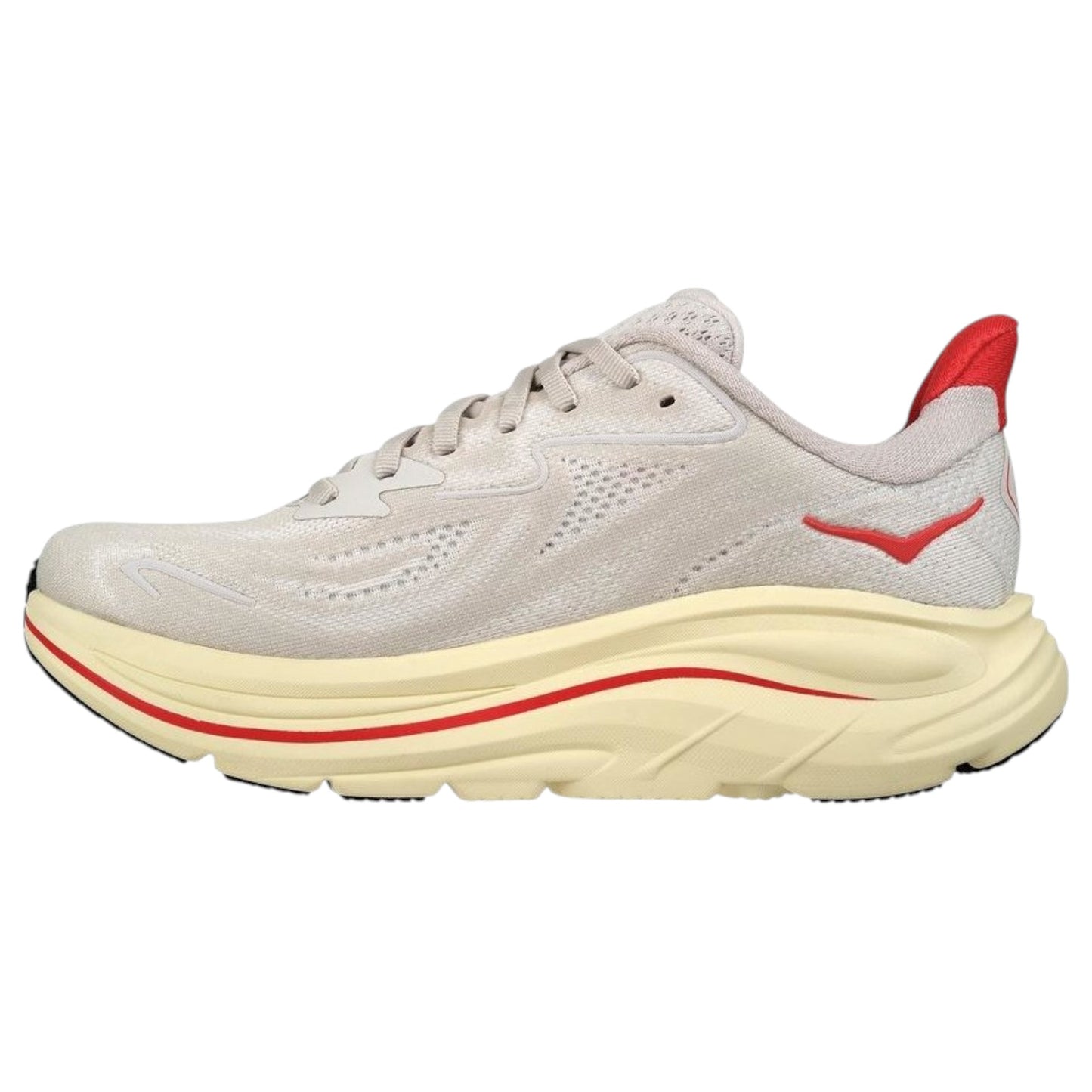 Womens Hoka Clifton 10 Shoes Stucco/Cerise