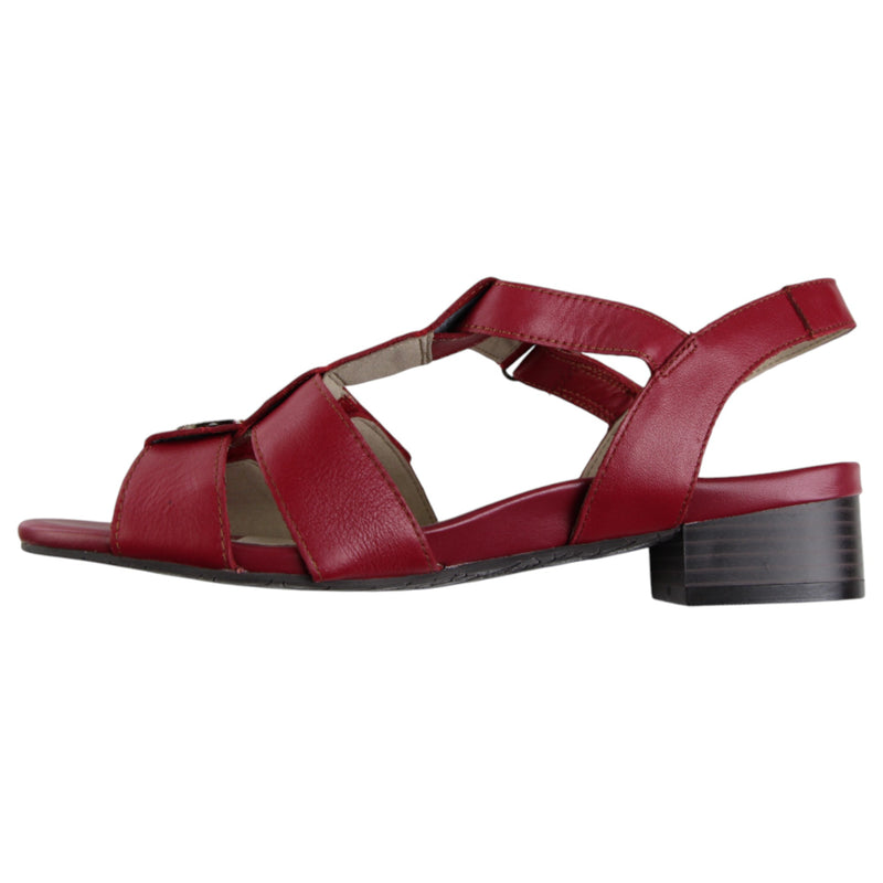 Womens HomyPed Celia Sandals Deep Red