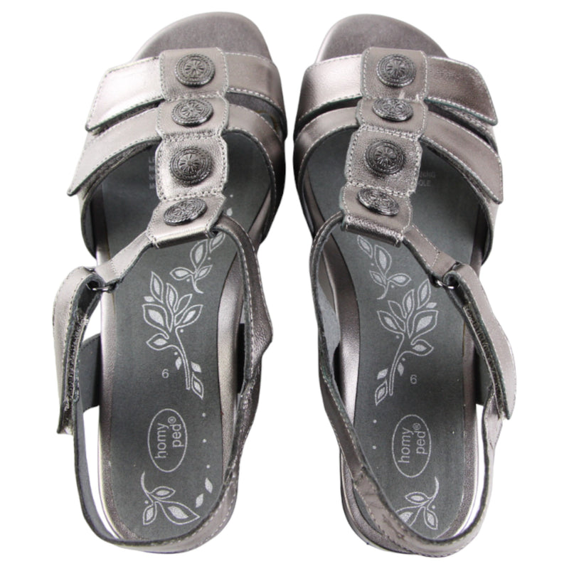 Womens HomyPed Celia Sandals Platinum