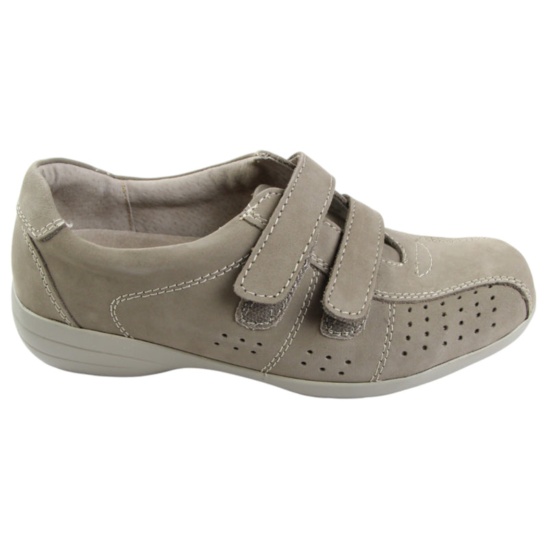 Womens Homyped Evadene Flats Stucco