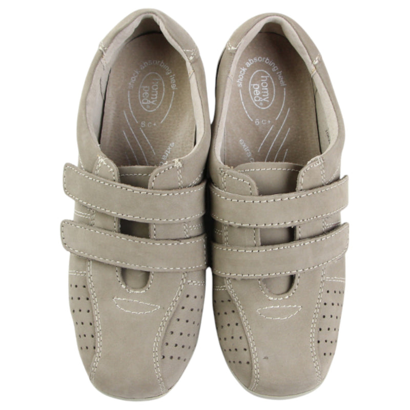 Womens Homyped Evadene Flats Stucco