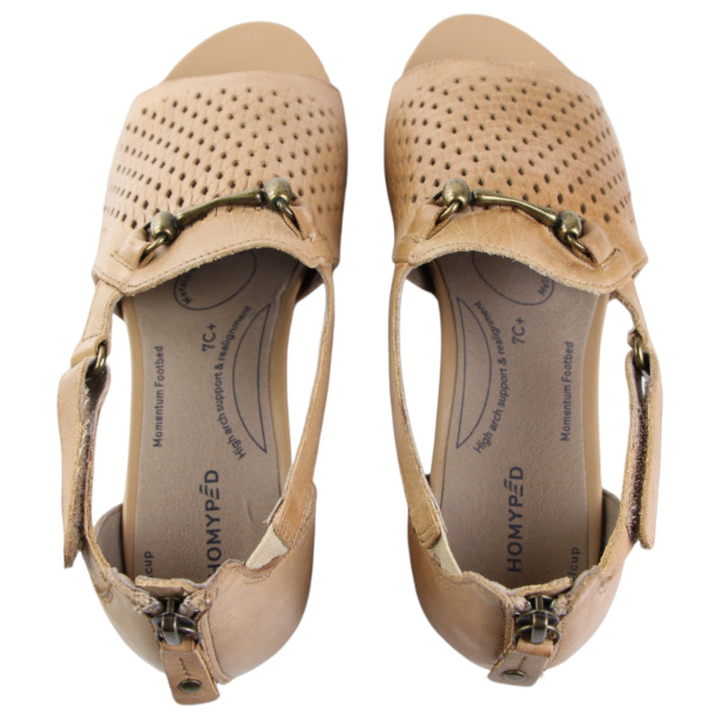 Womens HomyPed Florence Sandals Latte Tan