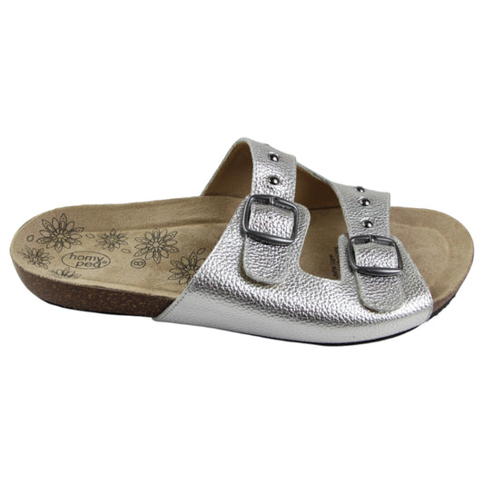 Womens HomyPed Raven Sandals Platinum