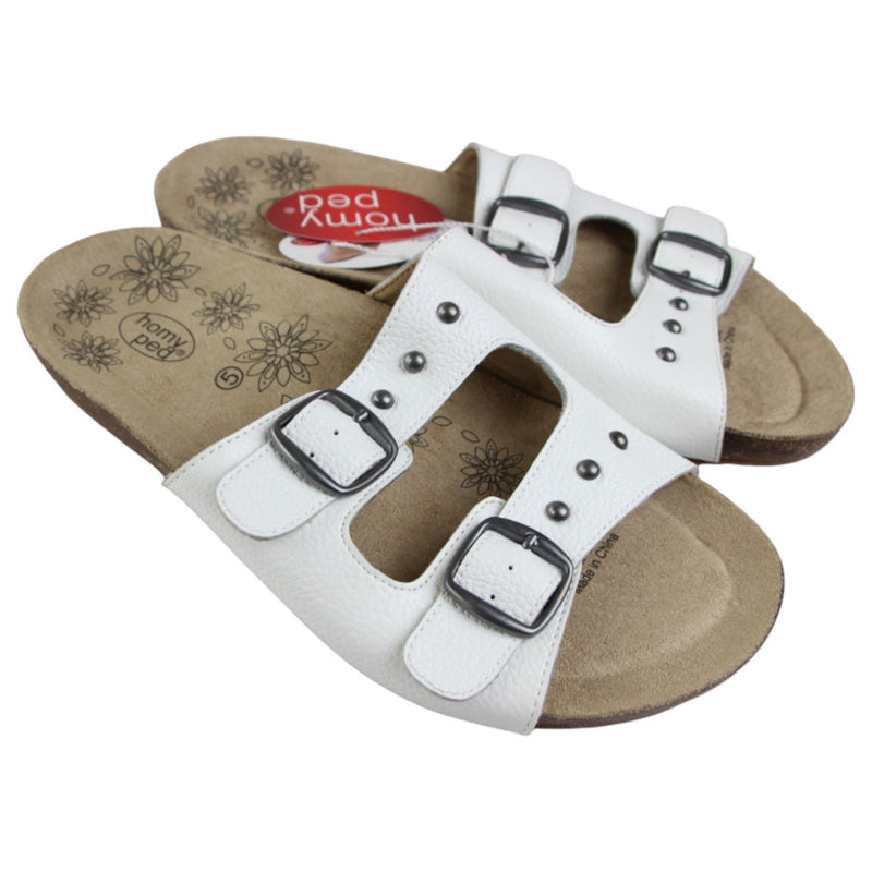 Womens HomyPed Raven Sandals White