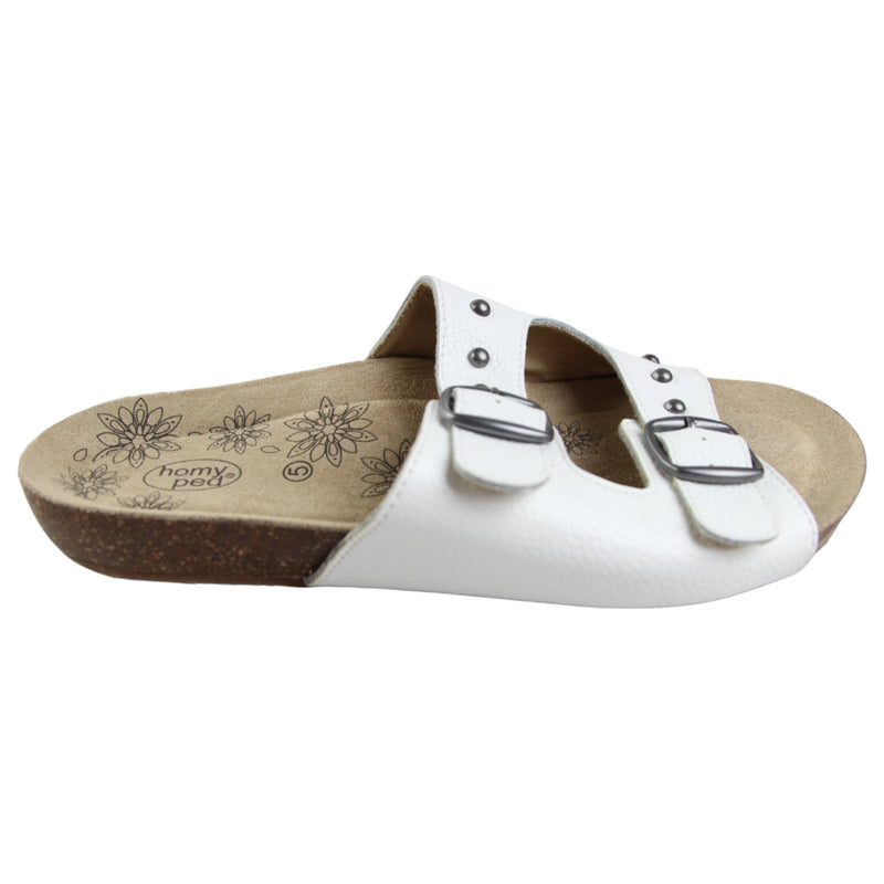 Womens HomyPed Raven Sandals White