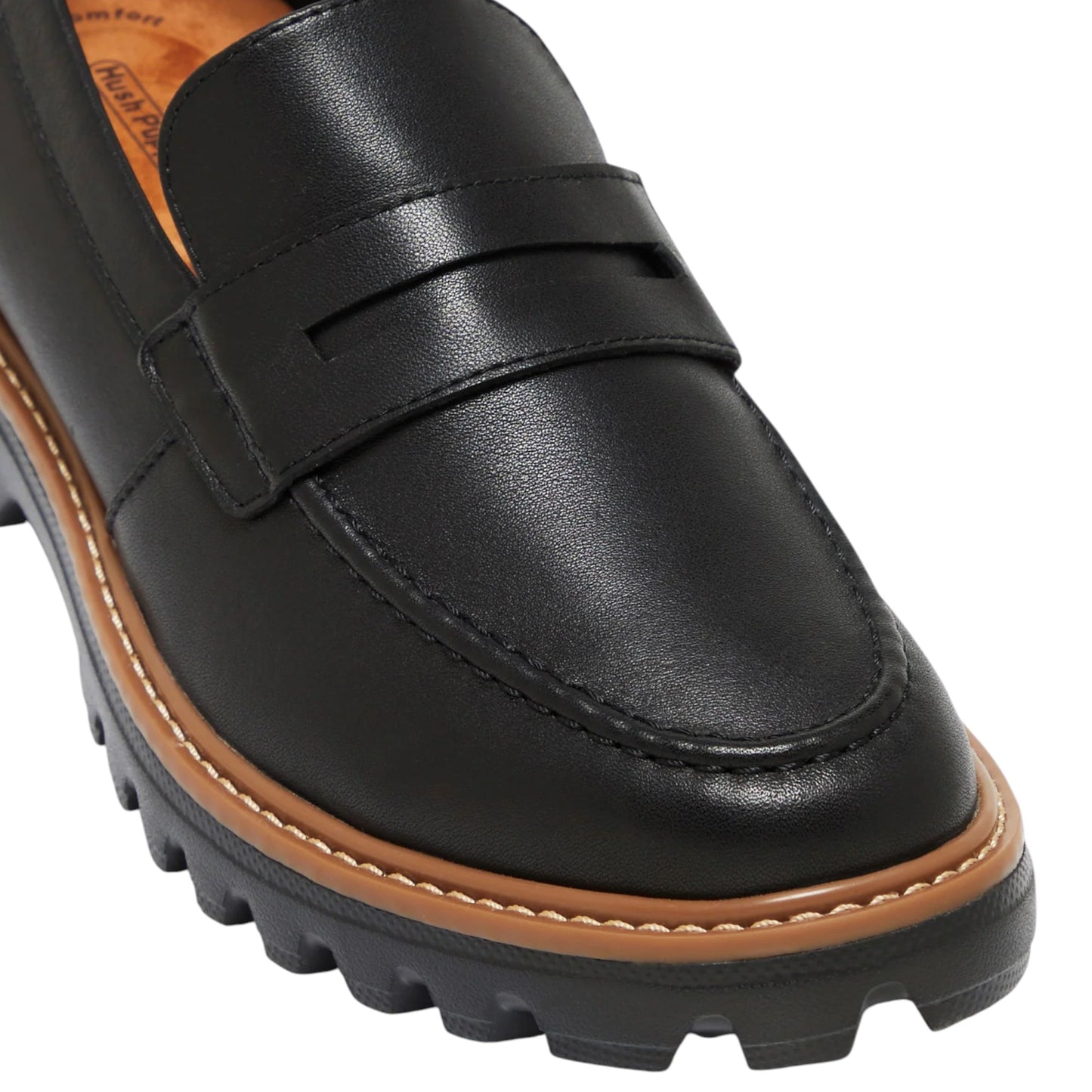 Womens Hush Puppies Beau Flat Flats Black