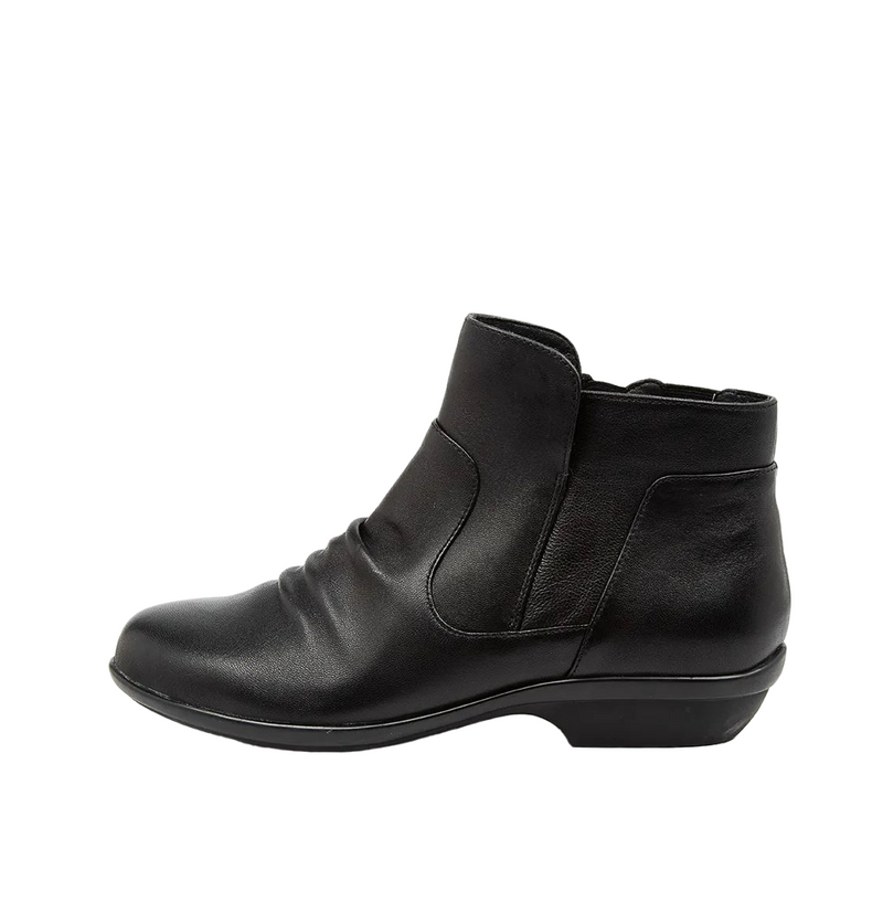 Womens Hush Puppies Patty Black Leather Boots