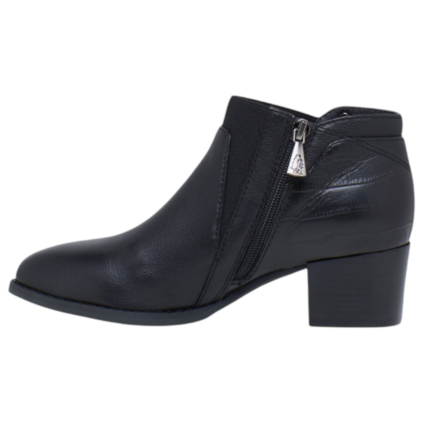Womens Hush Puppies Cayman Boots Black/Black