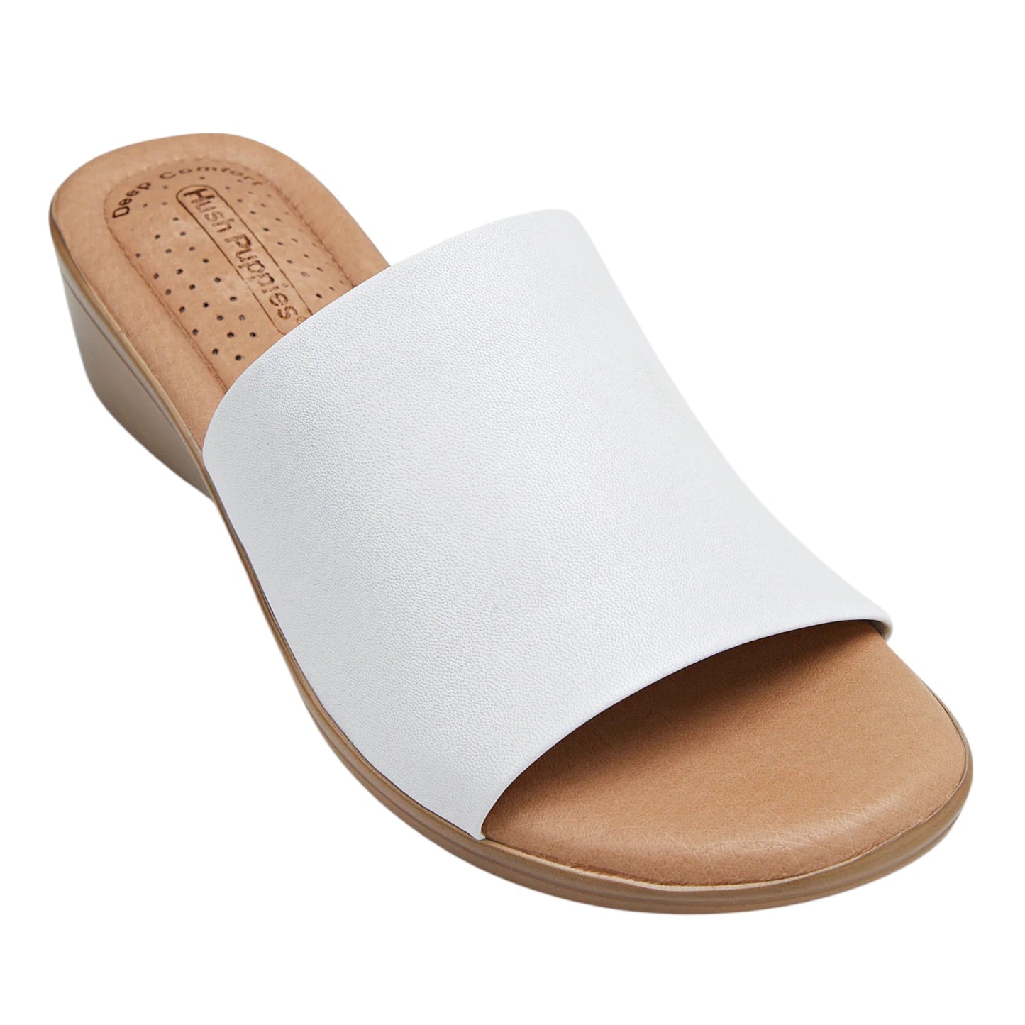 Womens Hush Puppies Coco Slides White