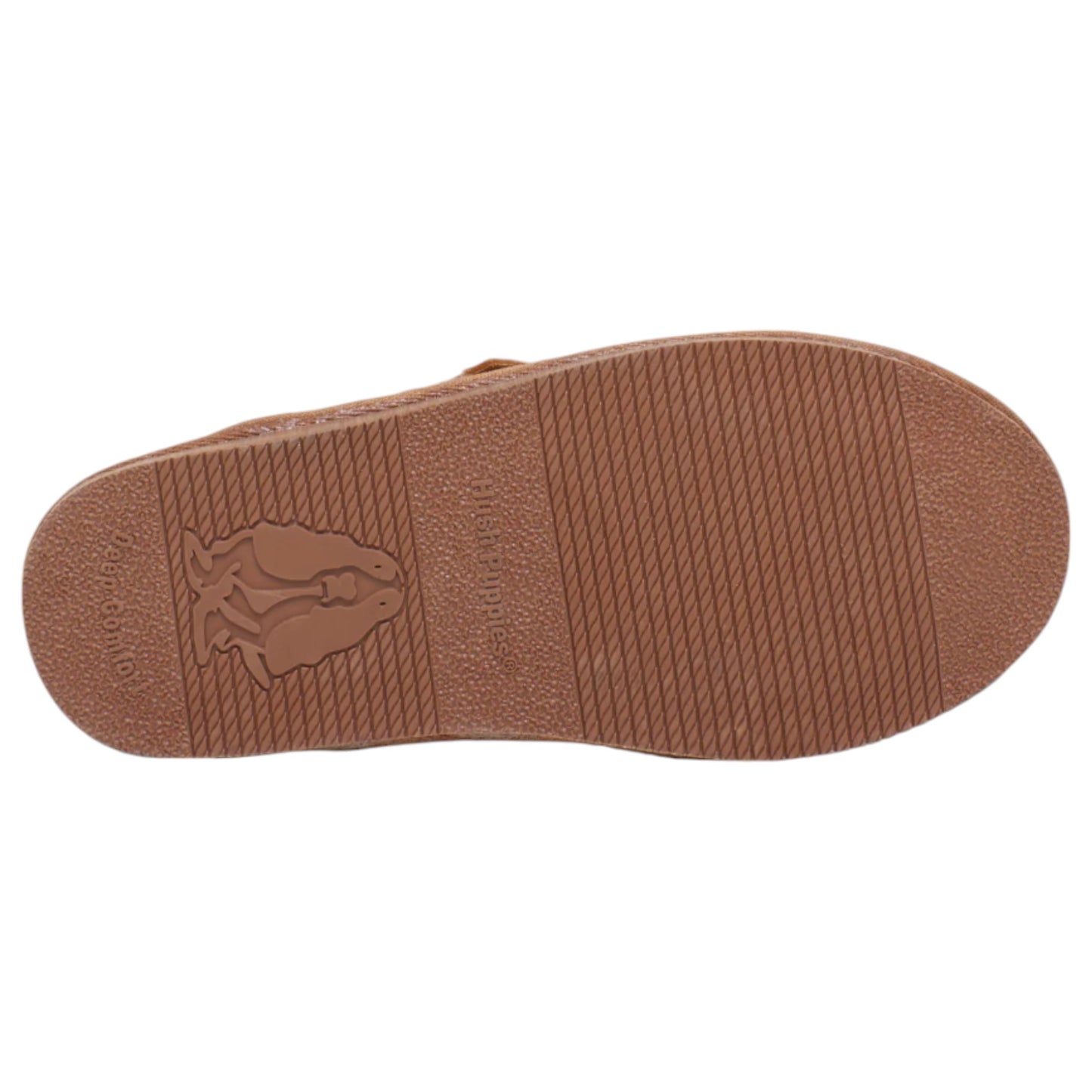 Womens Hush Puppies Cushy Slippers Chestnut Suede