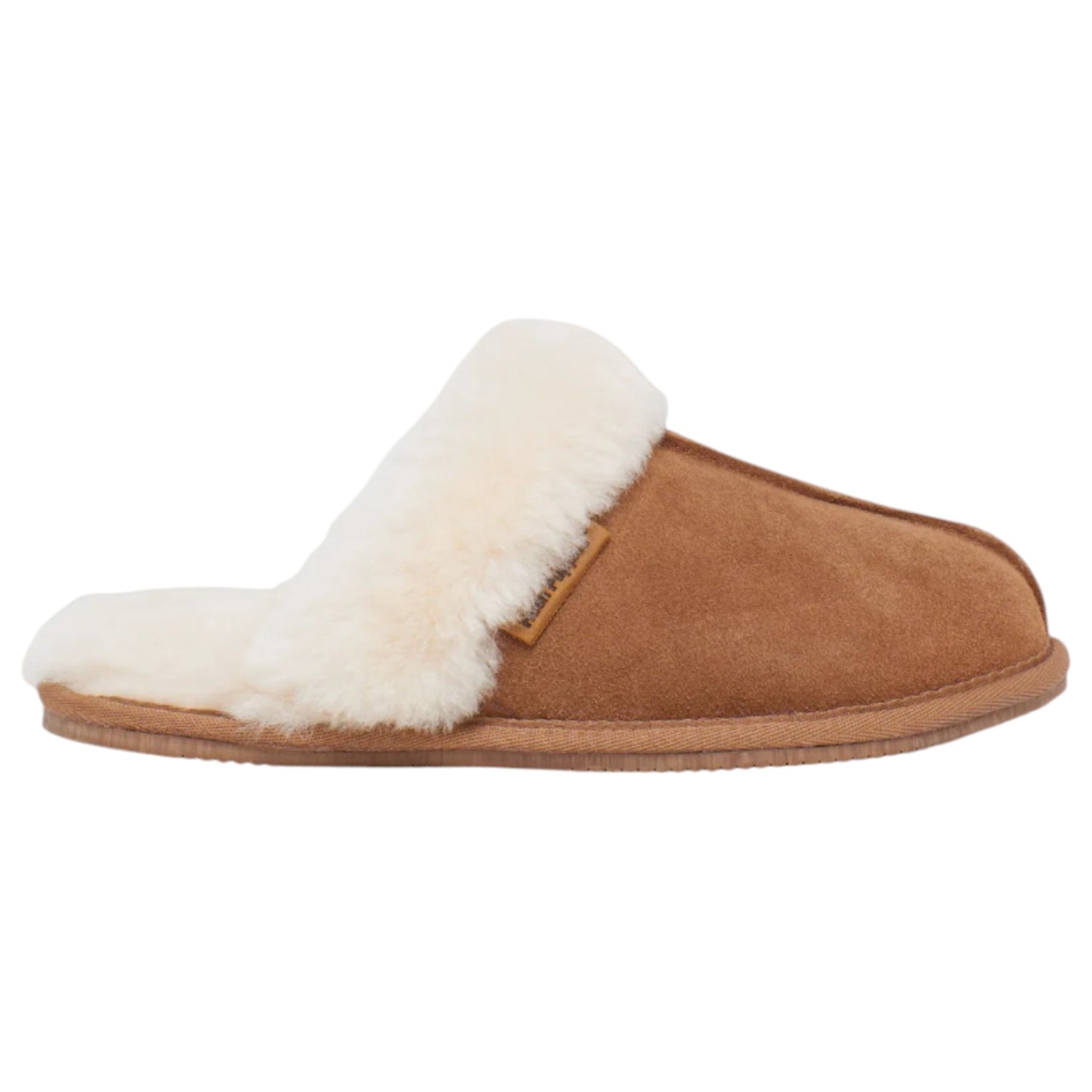 Womens Hush Puppies Cushy Slippers Chestnut Suede