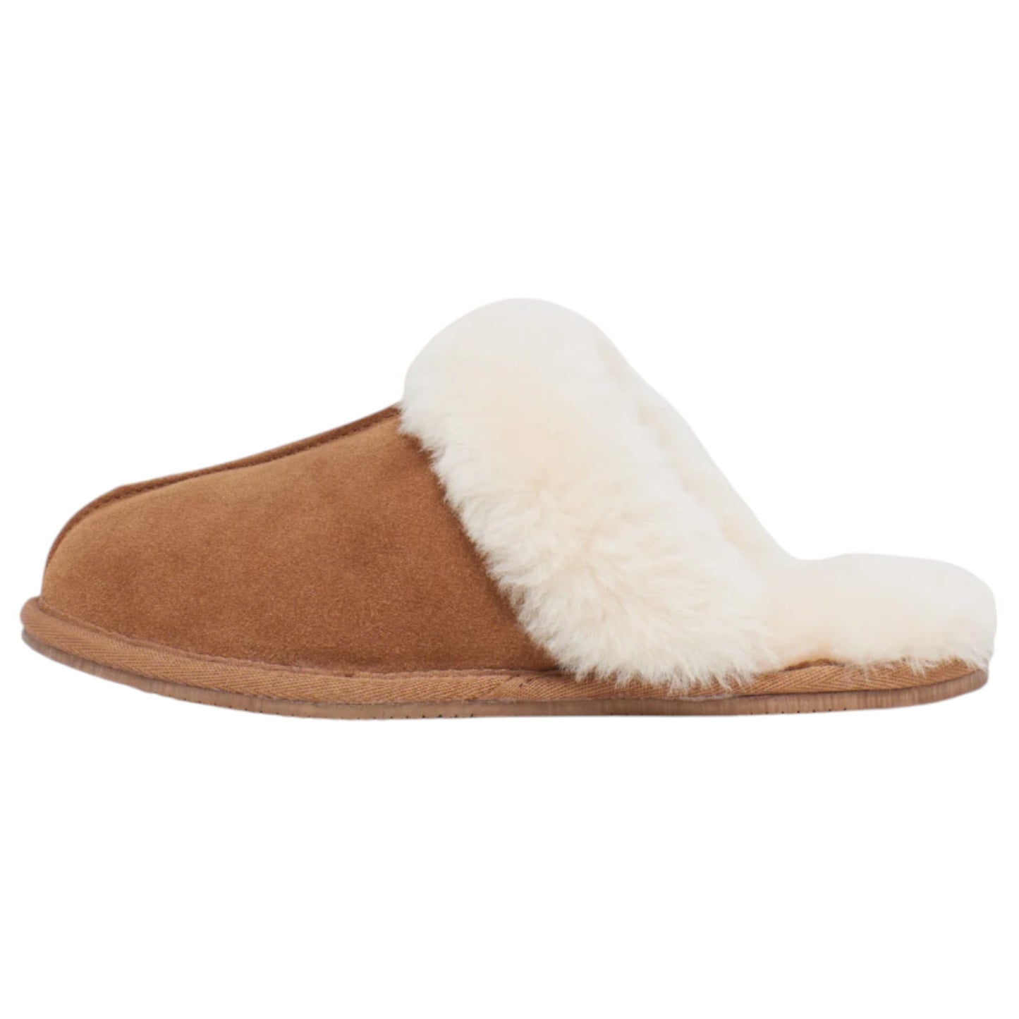 Womens Hush Puppies Cushy Slippers Chestnut Suede