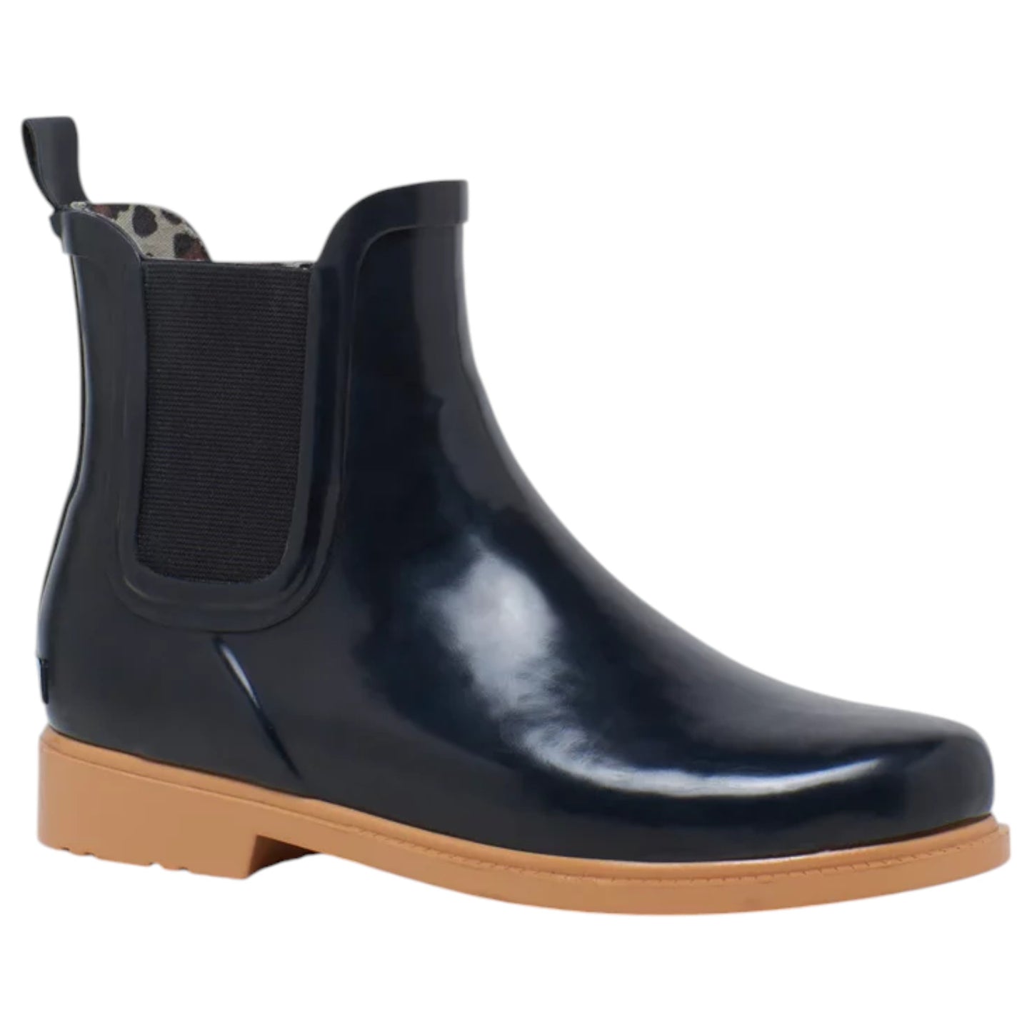 Womens Hush Puppies Muddy Boots Black Shine