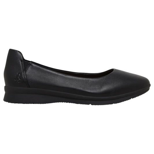 Womens Hush Puppies Nellie Flat Flats Black