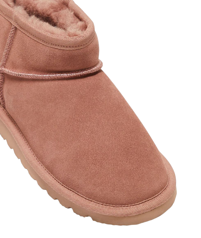 Womens Hush Puppies Snug Slippers Warm Slip On Winter Blush Suede Shoes