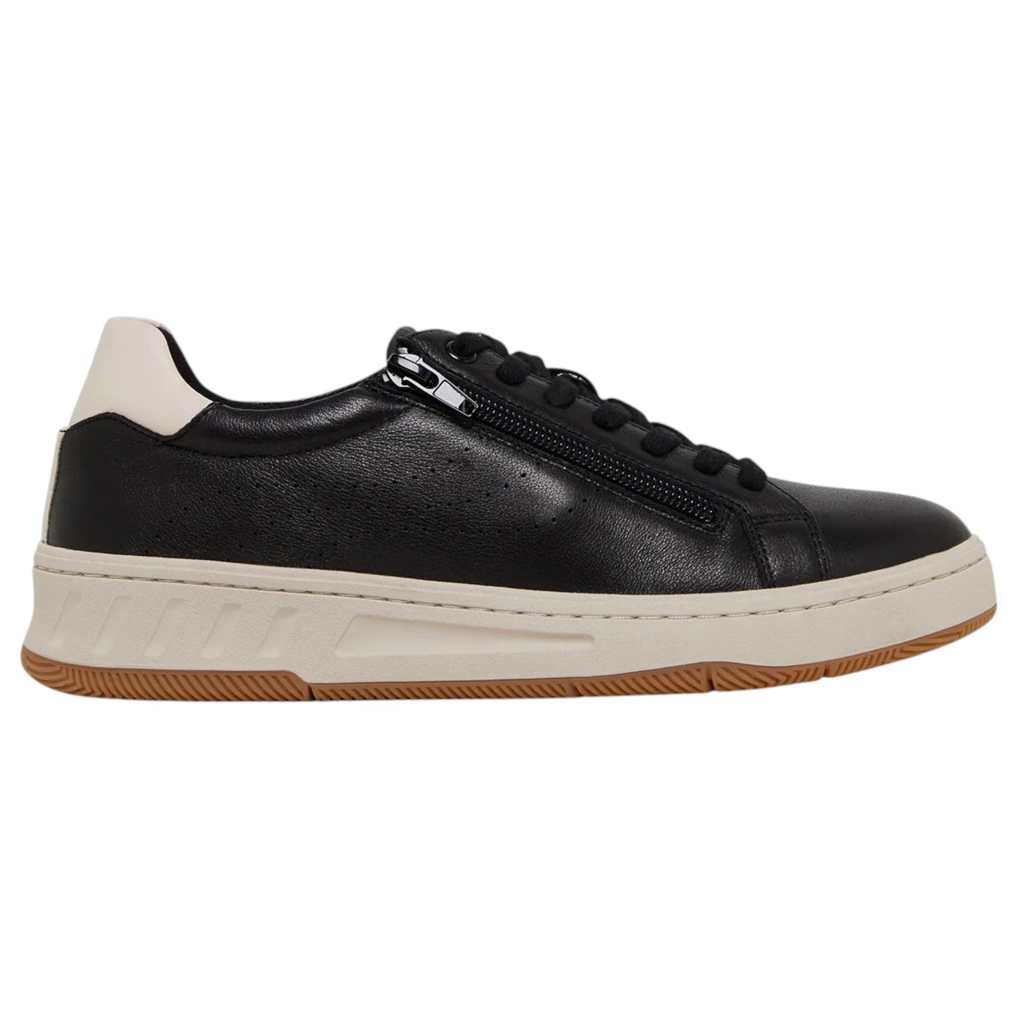 Womens Hush Puppies Spin Shoes Black/White