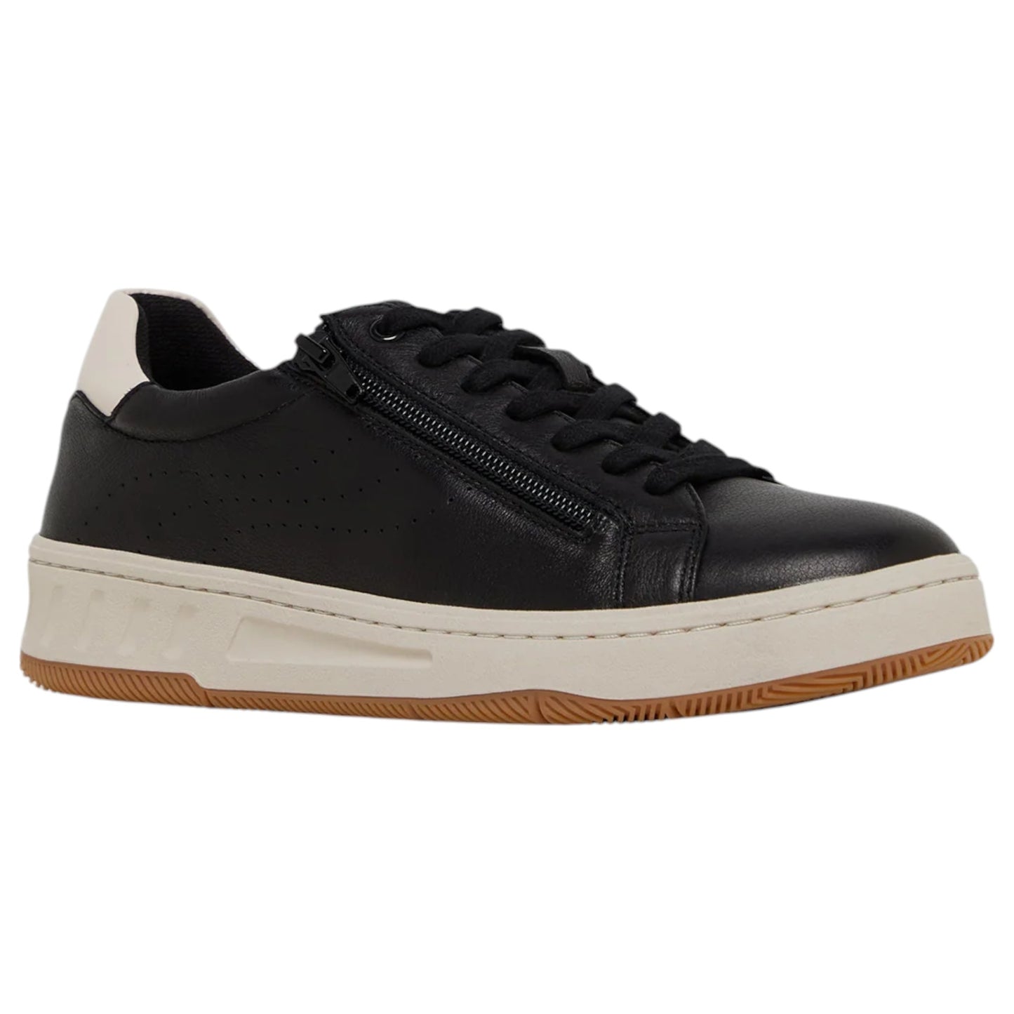 Womens Hush Puppies Spin Shoes Black/White