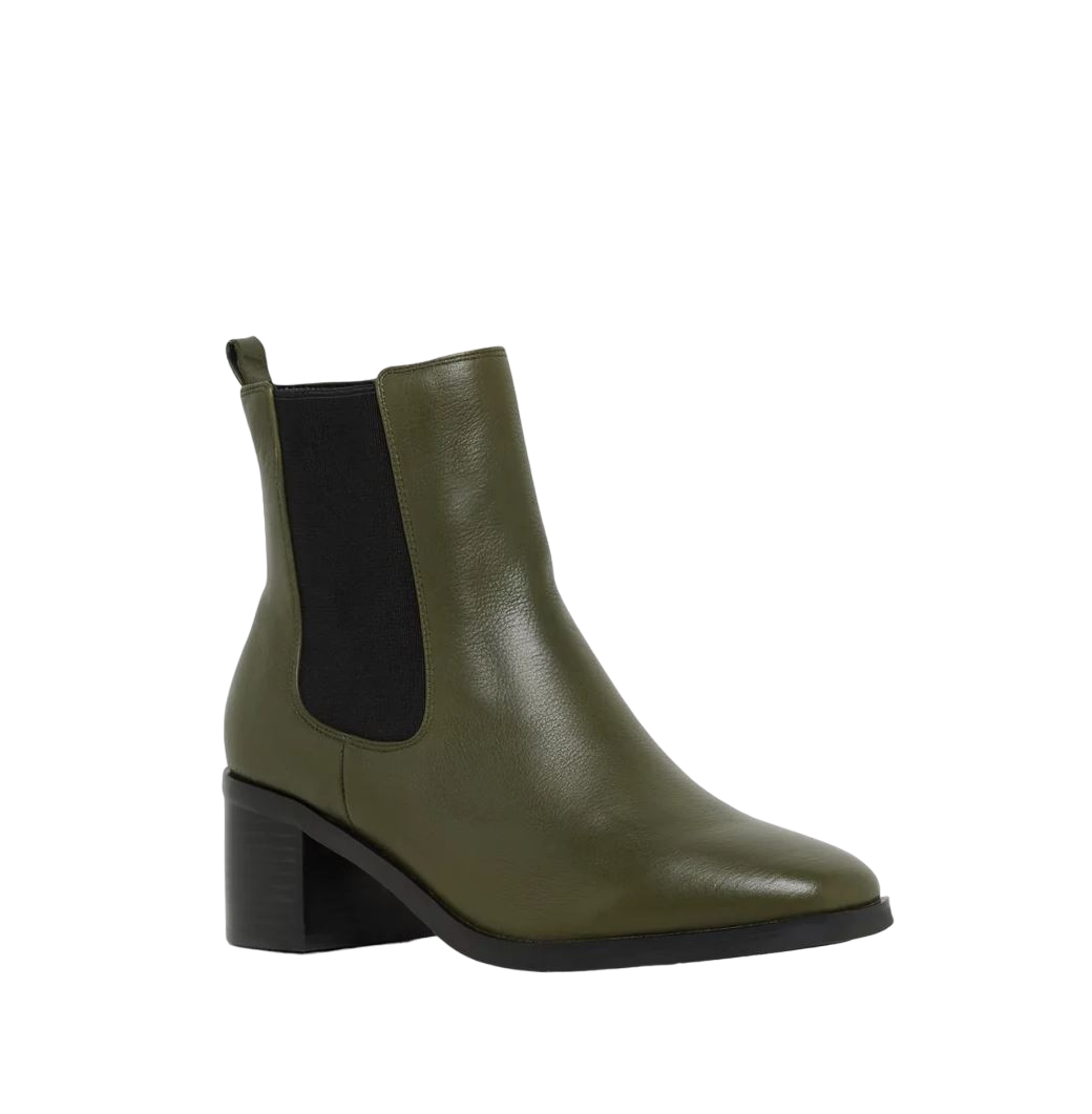 Womens Hush Puppies Sublime Boots Dark Olive