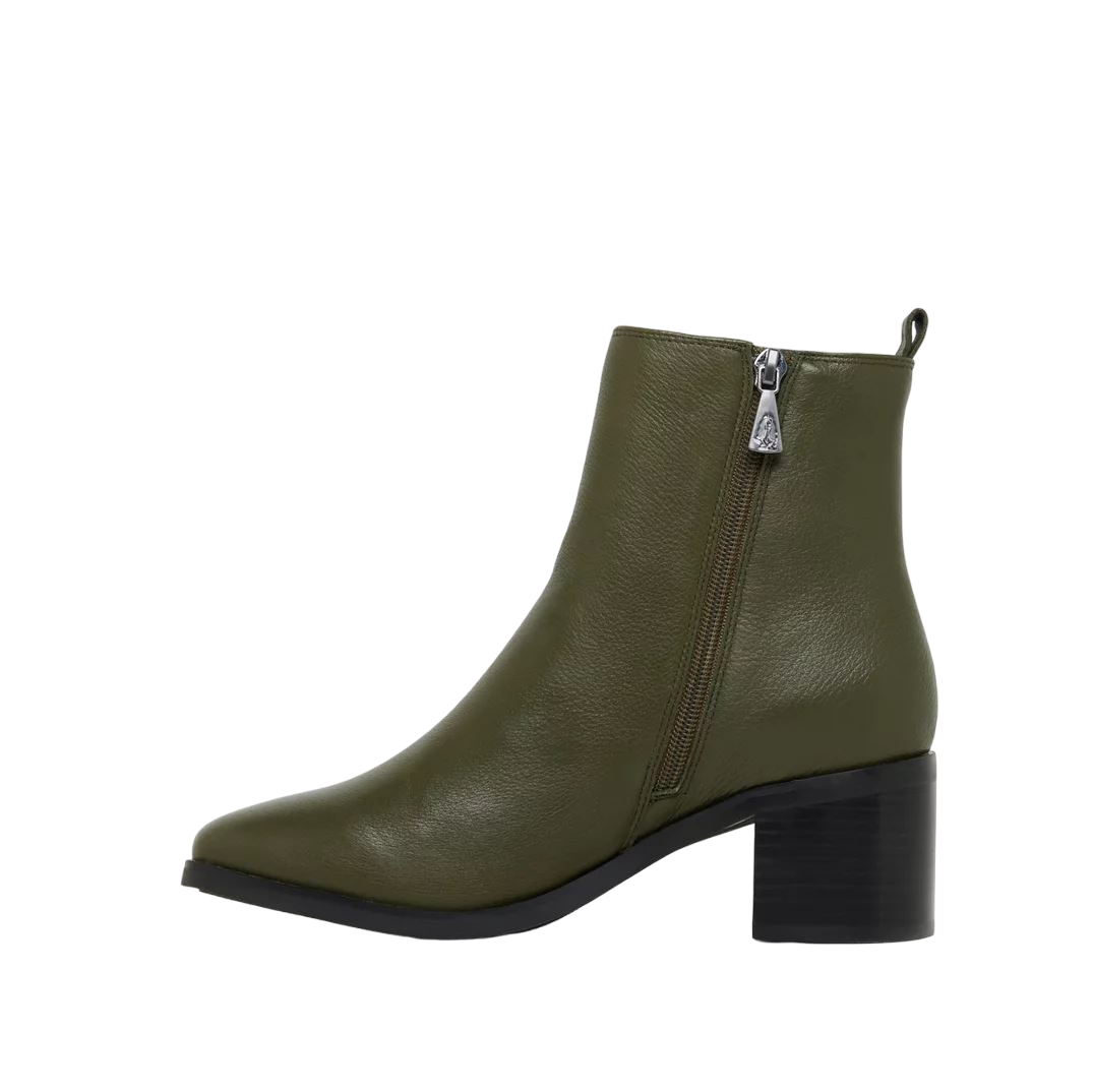 Womens Hush Puppies Sublime Boots Dark Olive