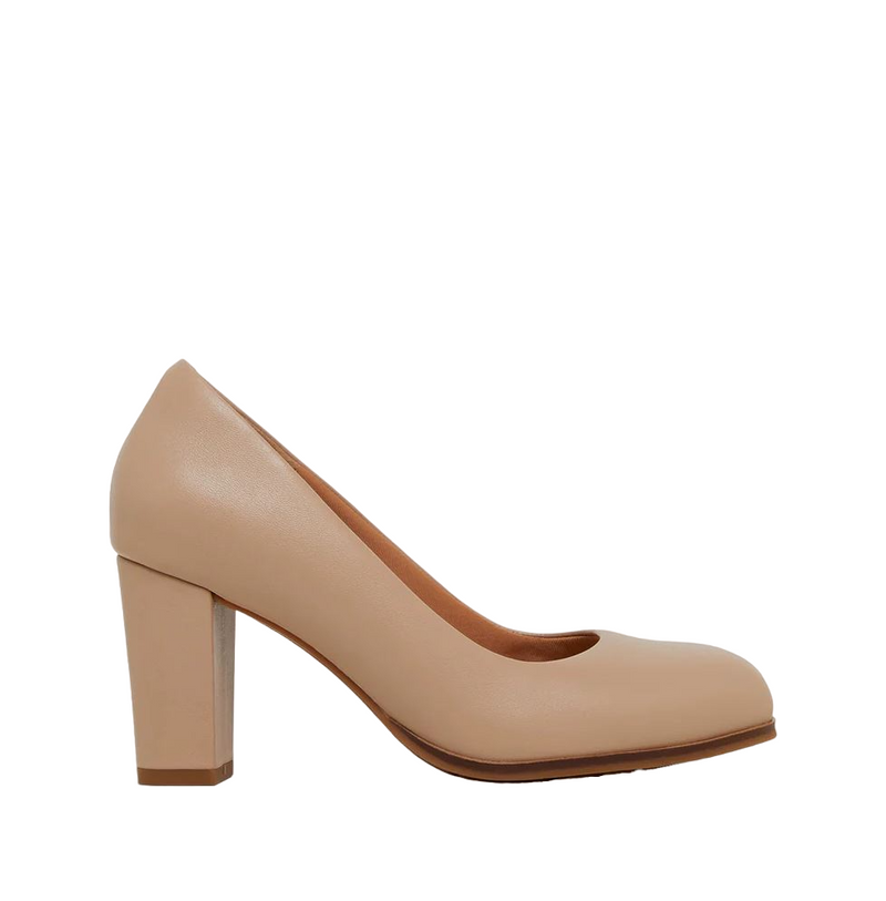 Womens Hush Puppies The Tall Pump Nude Tall Work Heel Shoes