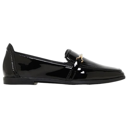 Womens Hush Puppies Zippo Shoes Black Patent