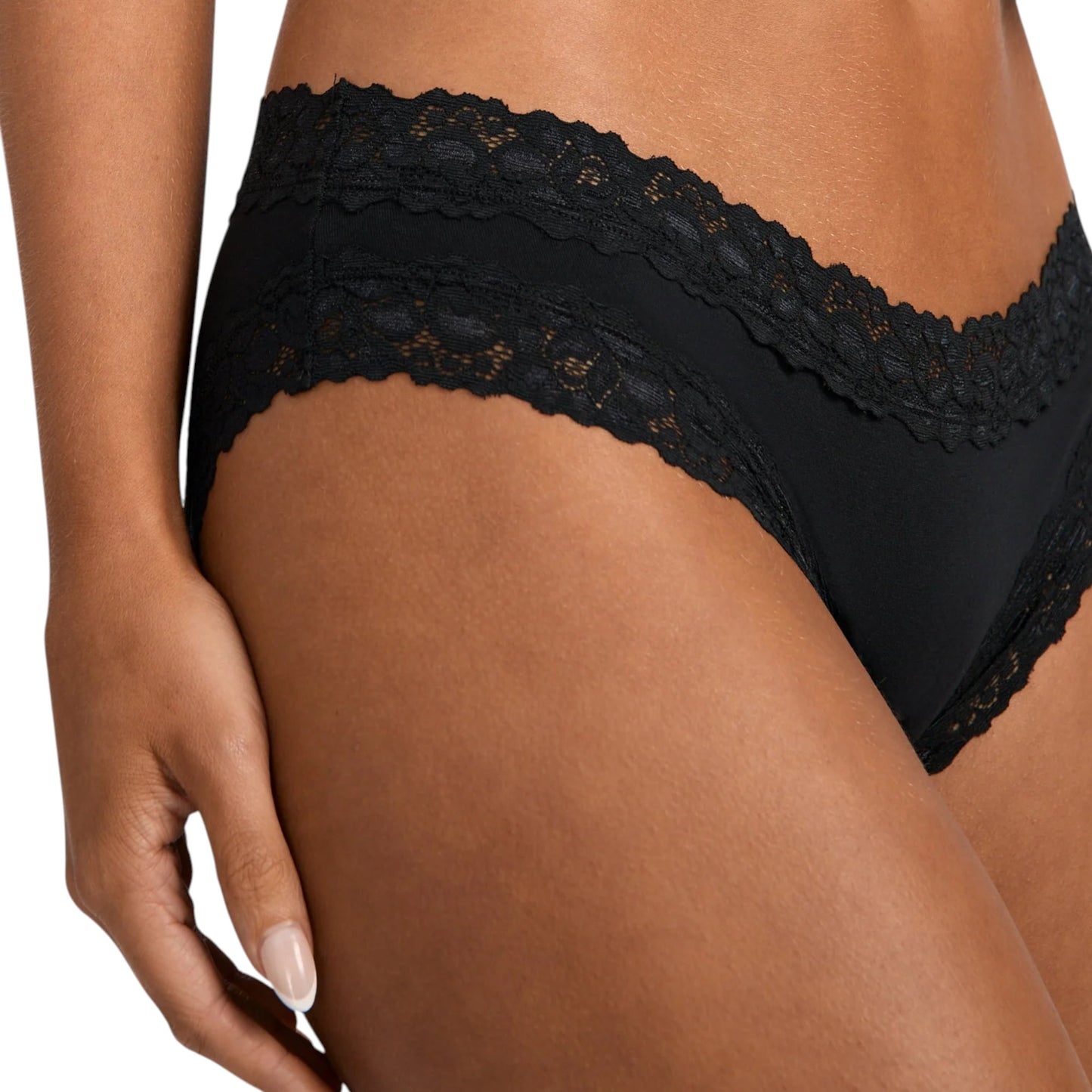 Womens Jockey Classic Parisienne Cotton Bikini Black Underwear