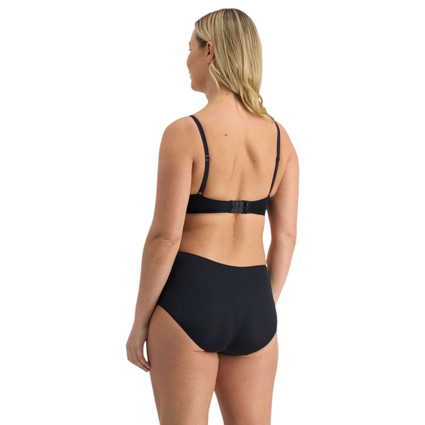 Womens Jockey No Panty Line Promise Full Briefs Underwear Black