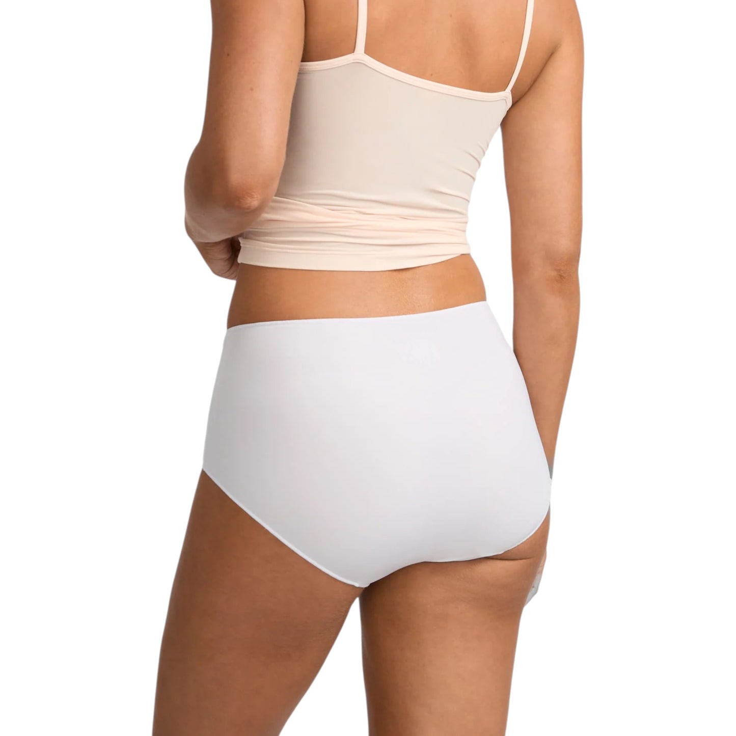 Womens Jockey No Panty Line Promise Smooth Full Brief White Underwear