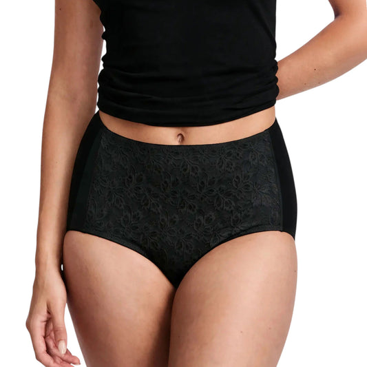 Womens Jockey No Ride Up Smooth Underwear Black