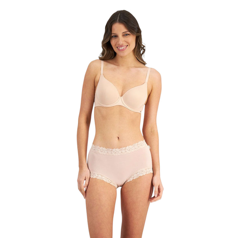 Womens Jockey Parisienne Bamboo Full Brief Underwear Nude