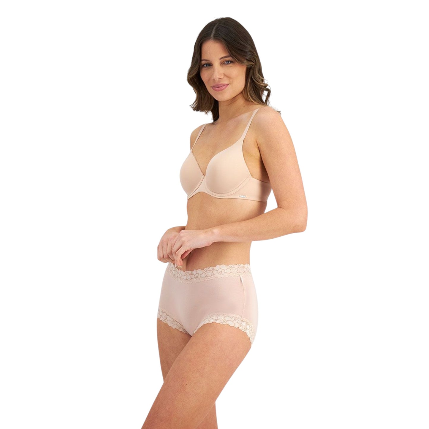Womens Jockey Parisienne Bamboo Full Briefs Underwear Nude