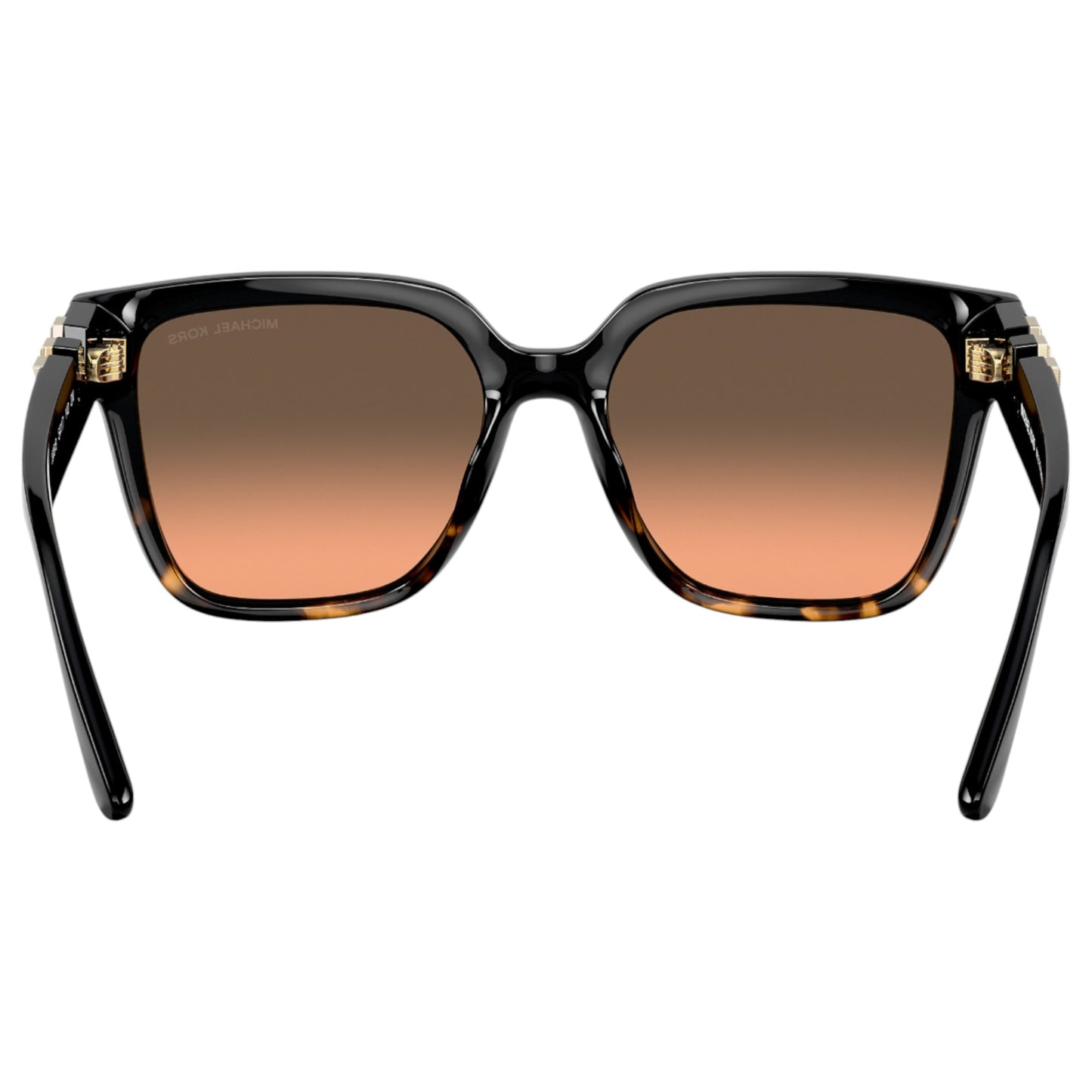 Womens Michael Kors Karlie MK2170U Sunglasses Black/ Dark Tortoise/ Grey Orange Gradient