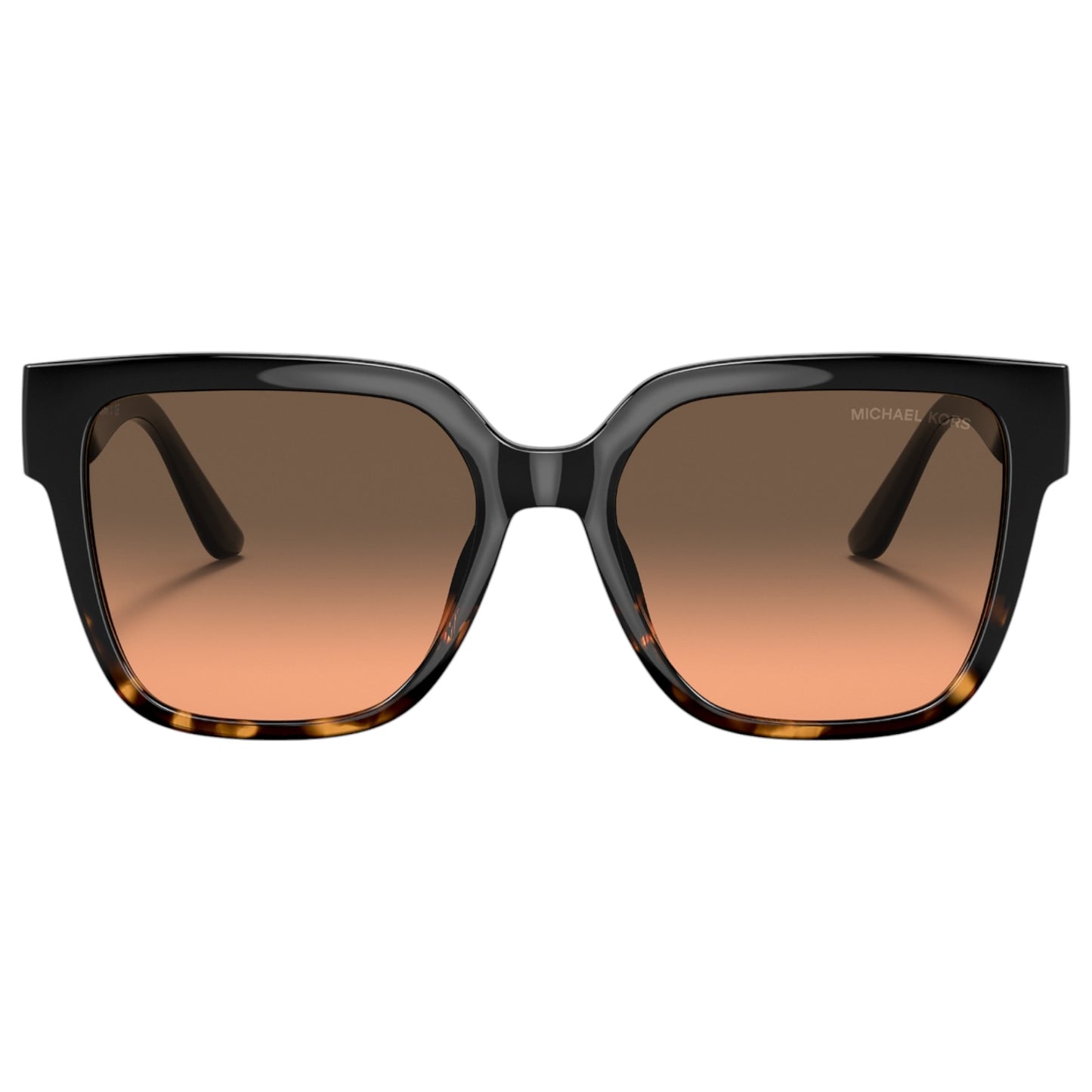 Womens Michael Kors Karlie MK2170U Sunglasses Black/ Dark Tortoise/ Grey Orange Gradient