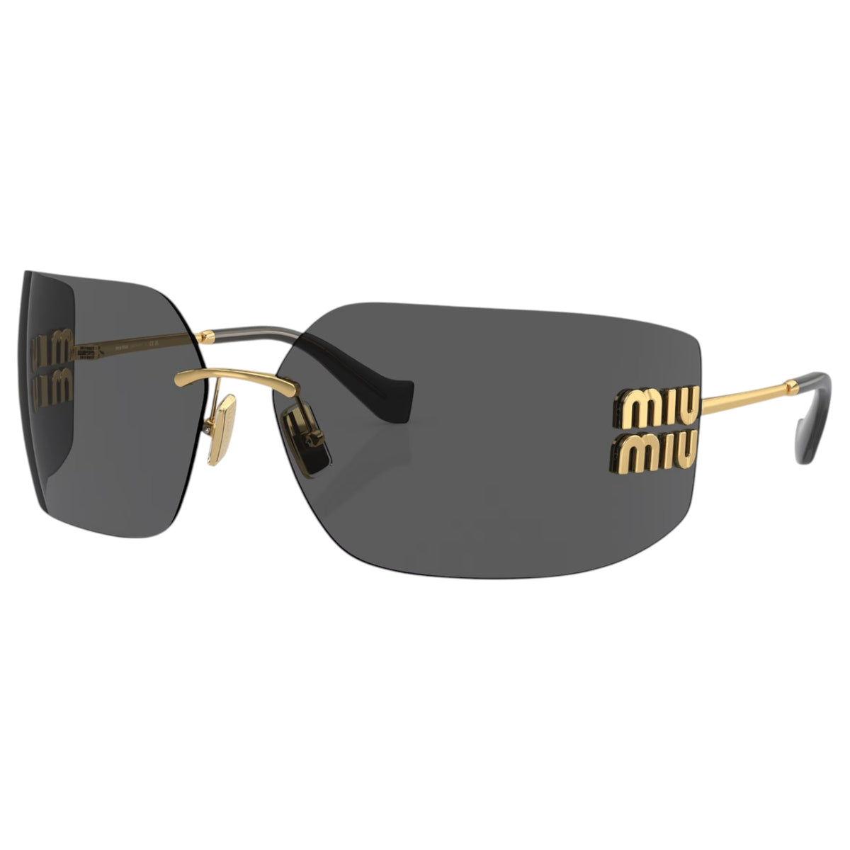 Womens Miu Miu MU54YS Sunglasses Gold/Grey