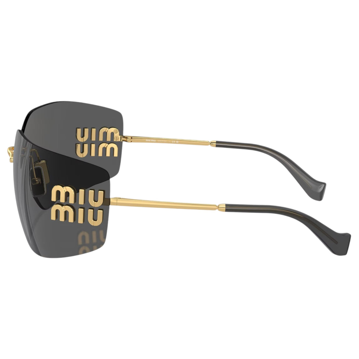 Womens Miu Miu MU54YS Sunglasses Gold/Grey