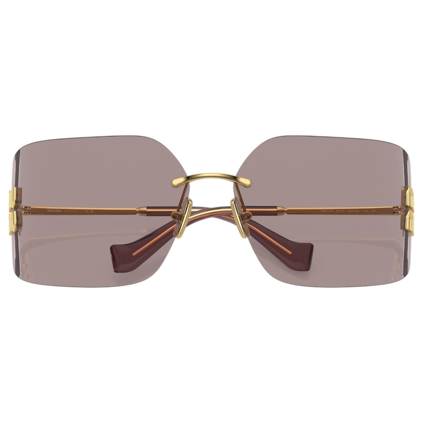 Womens Miu Miu MU54YS Sunglasses Gold/Violet