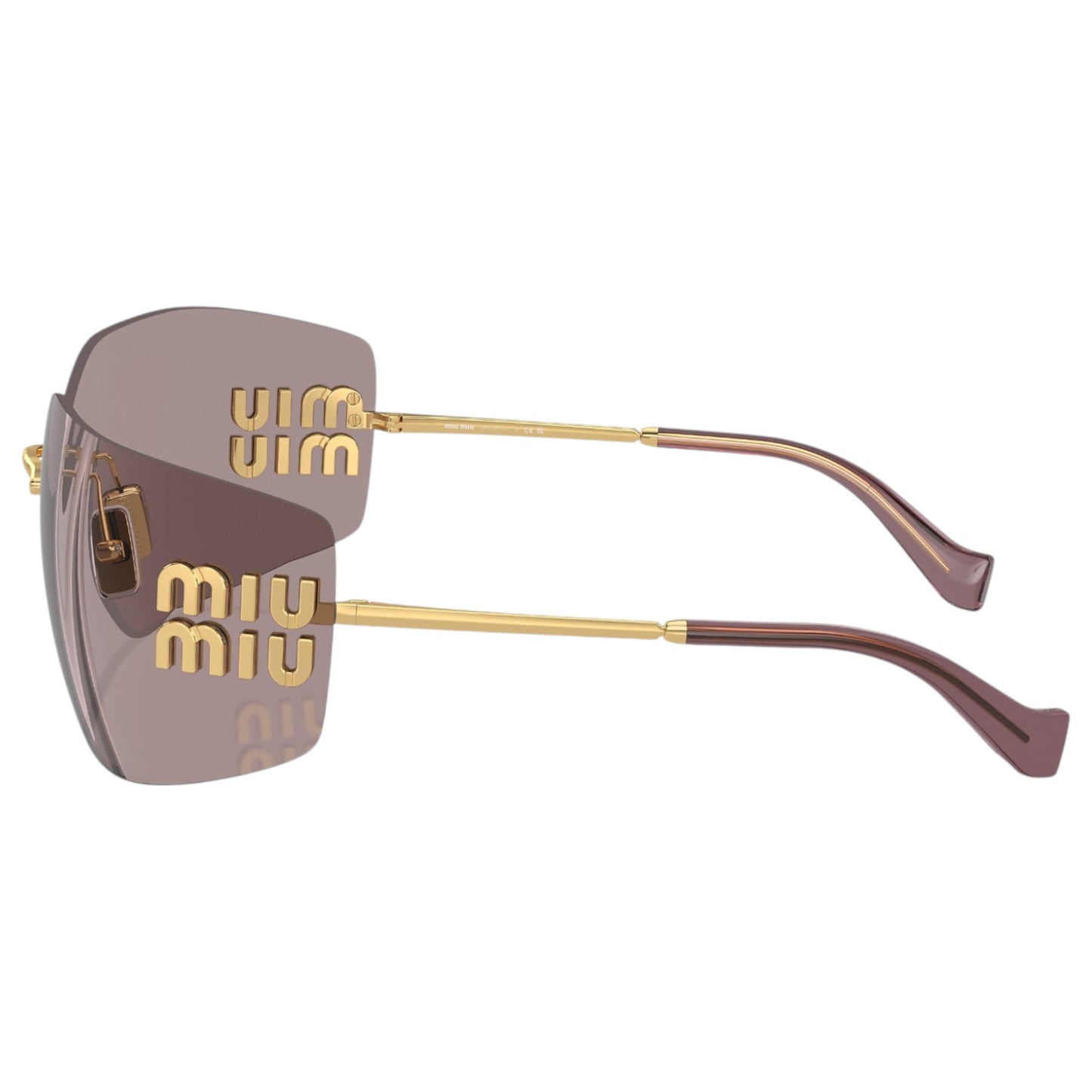 Womens Miu Miu MU54YS Sunglasses Gold/Violet