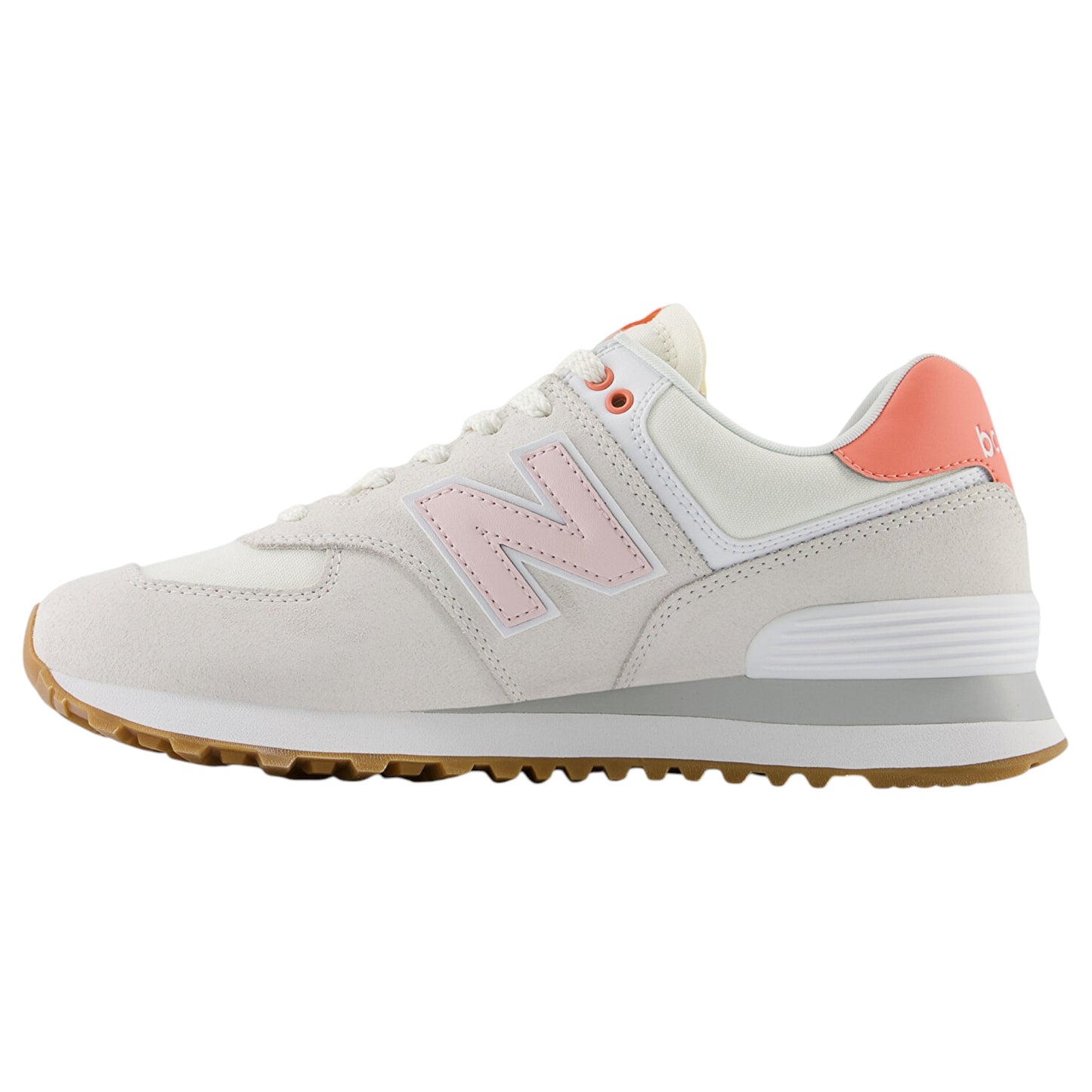 Womens New Balance 574 Shoes Grey/Pink