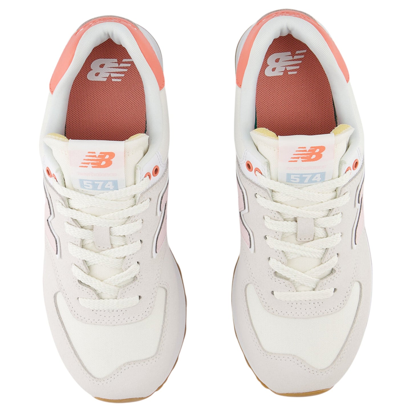 Womens New Balance 574 Shoes Grey/Pink