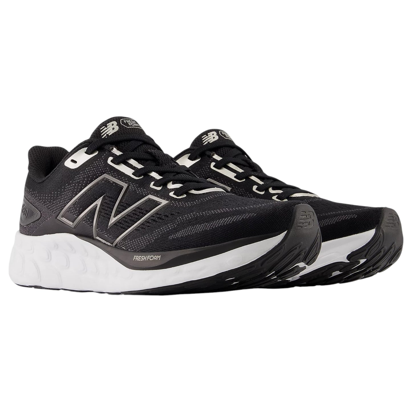 Womens New Balance Fresh Foam 680 Shoes Black/White