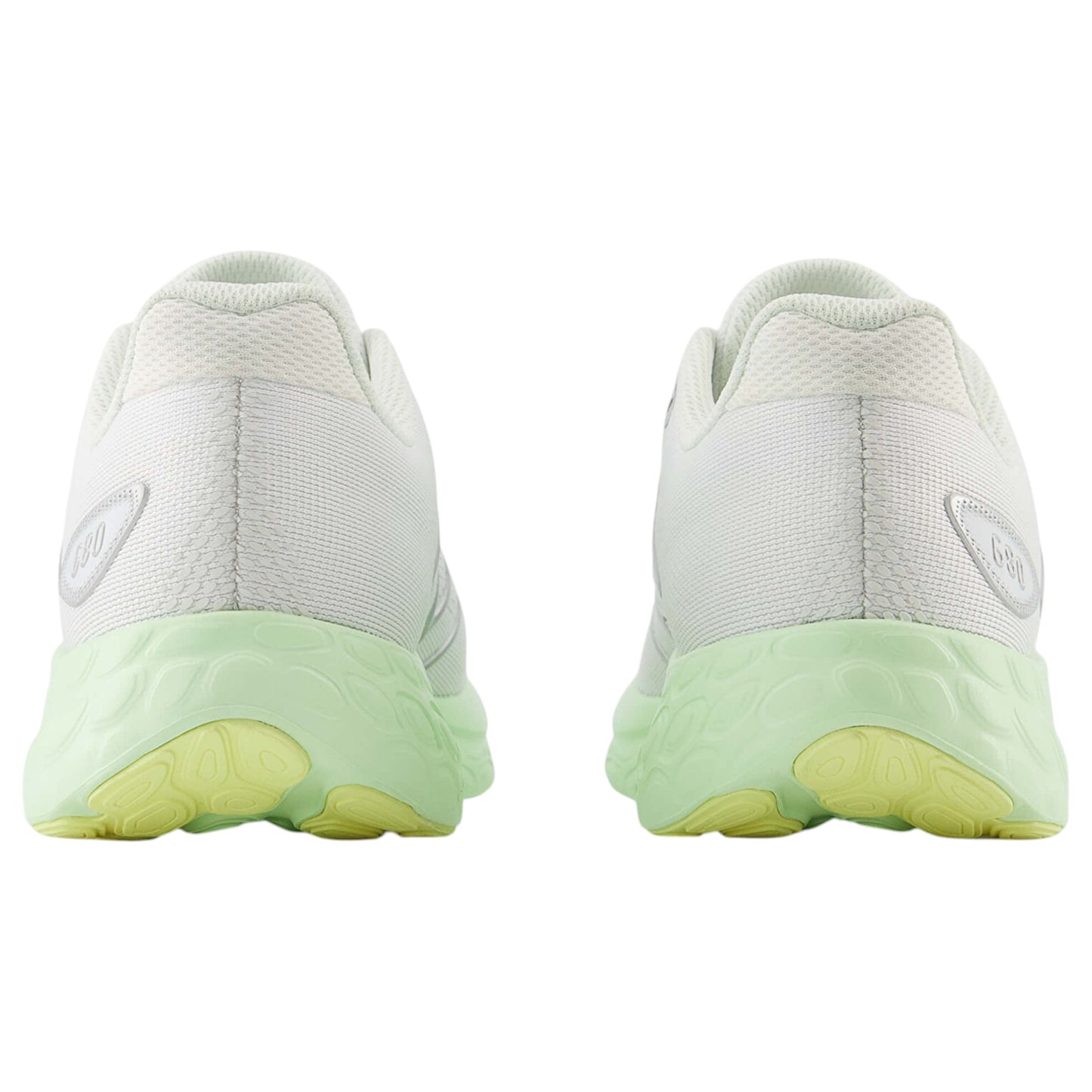 Womens New Balance Fresh Foam 680 Shoes White/Melon