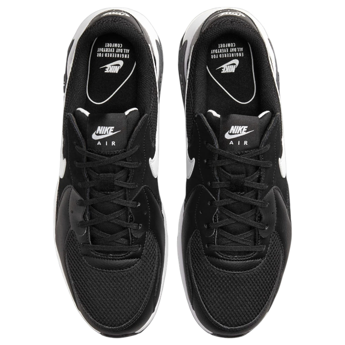 Womens Nike Air Max Excee Shoes Black/ White