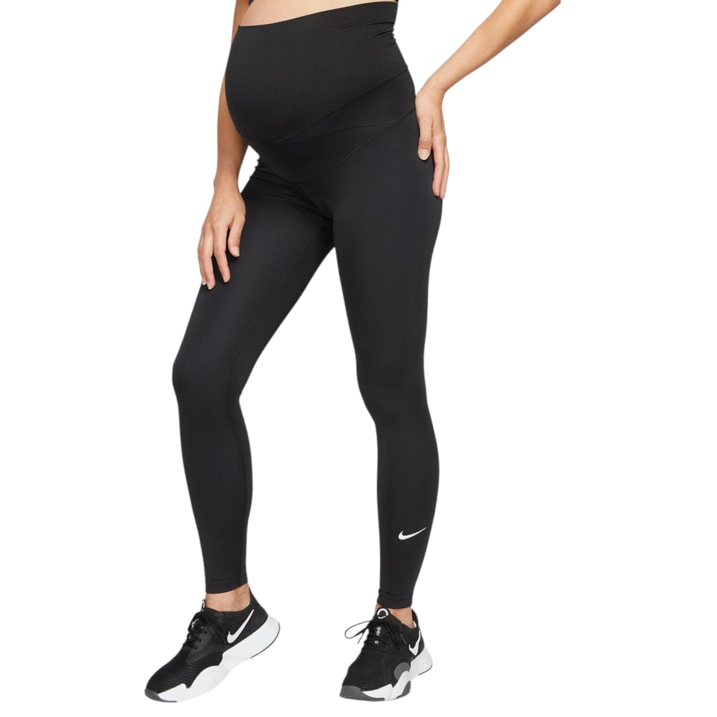 Womens Nike Nike One High-Waisted Maternity Leggings Black
