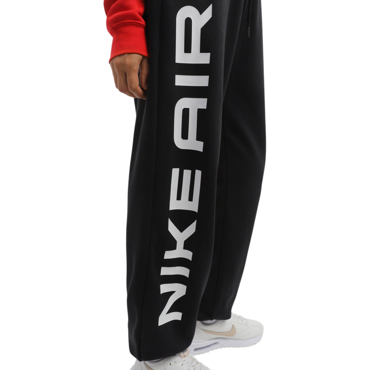 Womens Nike Sportswear Air Fleece Oversized High-Rise Trackies Black