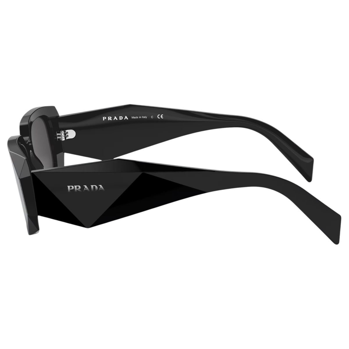 Womens Prada PR17WS Sunglasses Black/Dark Grey