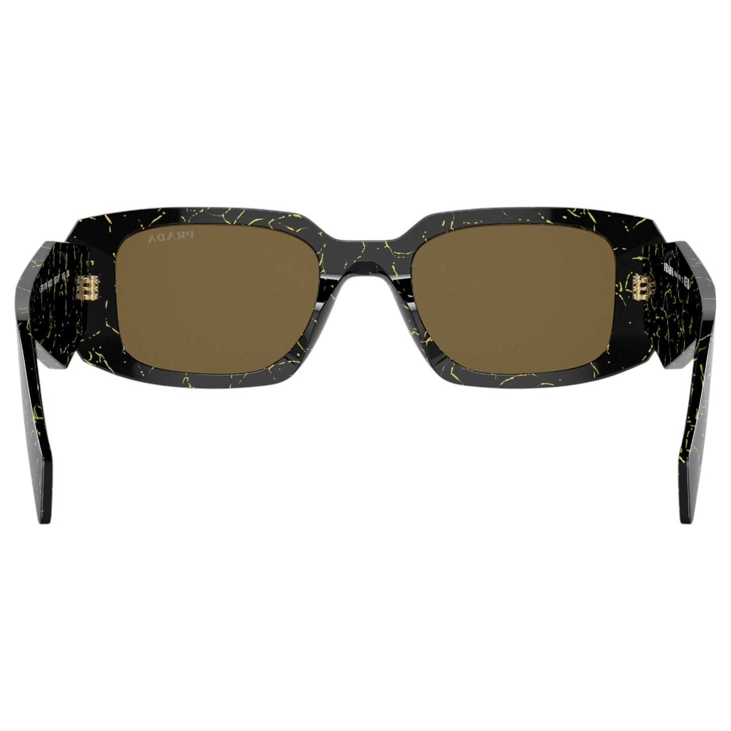 Womens Prada PR17WS Sunglasses Black/Yellow Marble